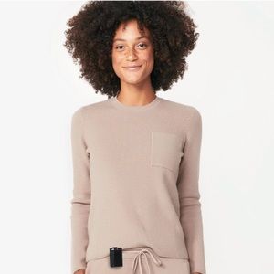 Figs Lounge Ribbed Sweater Small